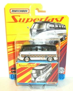 2021 MATCHBOX SUPERFAST #04 1:64 WHITE BLACK '59 VOLKSWAGEN MICROBUS - Picture 1 of 7