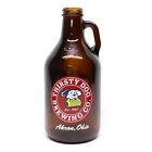 Thirsty Dog Brewing Co Akron Ohio 32oz Beer Growler Bottle Brown Glass No Cap