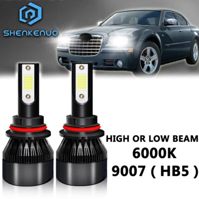 Kit de bombillas 2x faros LED haz alto/bajo 6000K para Chrysler Sebring 1996-2006 9007 Foto 1 de 4