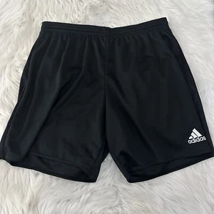 Adidas aeroready boys XL black breathable atheltic shorts elastic waist - Picture 1 of 9