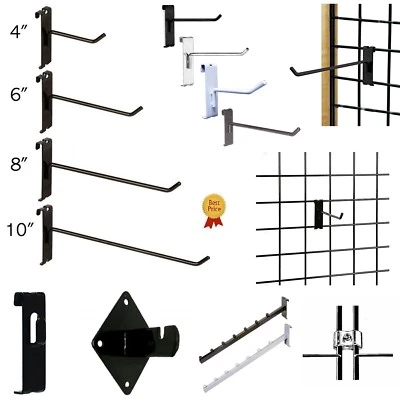 CHIBURASHKA3 Gridwall Hooks Hangers Display Craft Art Show Stand Grid Rack 12/24/50/100 Pack