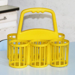 COOP Geschenk Flaschenhalter Kunststoff gelb Vintage - Bild 1 von 3