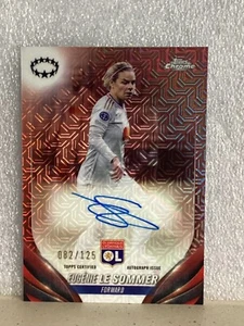 TOPPS WOMENS CHROME 2023-2024 EUGENIE LE SOMMER OLYMPIQUE LYONNAIS AUTO 082/125 - Picture 1 of 2