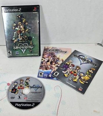 Kingdom Hearts Disney PS2 Black Label PS2 PlayStation 2 CIB Complete w Manuals - Image 1 of 3
