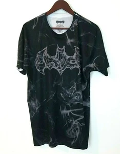 Batman Brand Men's Black T-Shirt Size Large All Over Print - Picture 1 of 5