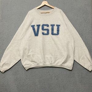 Vintage Virginia State University Crewneck Sweatshirt Mens 2XL Gray USA Made 90s