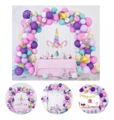 Unicorn Balloon Kit Birthday Party Arch Star Gift - Image 1 of 4