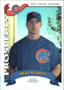 2002 Topps Chrome Traded Refractors Chicago Cubs Baseball Card #T246 Brad Bouras