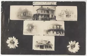 Mahaska, Kansas 1910 - FOTO REAL casas residenciales - postal vintage - Imagen 1 de 2