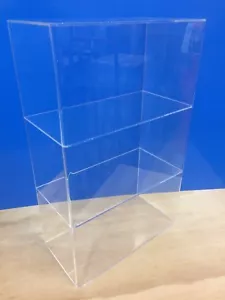 DS-Acrylic Lucite Countertop Display ShowCase Cabinet 12" x 7" x 19"h 2 shelves - Picture 1 of 2