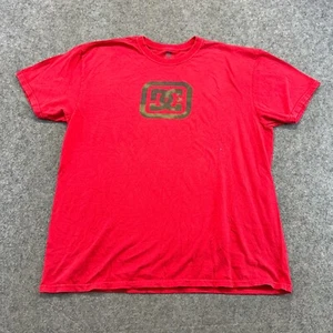 VINTAGE DC Shoes Shirt Mens XL Red Graphic Streetwear Skater Graphic Logo Y2K - Picture 1 of 7