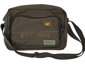 Caterpillar CAT Messenger Bag Khaki Laptop Schulter Spellout Crossbody Unisex - Bild 1 von 1