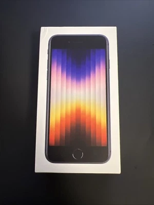Apple iPhone SE3 (2022) 64 GB Envío Gratis Medianoche Nuevo Desbloqueado Cualquier Red Foto 1 de 4