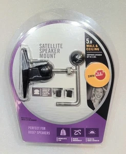 OmniMount 5.0 Wall & Ceiling Stainless Steel Series Satellite Speaker Mount NEW - Picture 1 of 2
