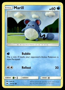 Marill Common SM - Burning Shadows 34/147 LP Pokémon TCG - Picture 1 of 2