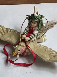 PAM SCHIFFERL Angel Fairy Flying Bird Christmas Ornament Midwest Cannon Falls - Picture 1 of 8