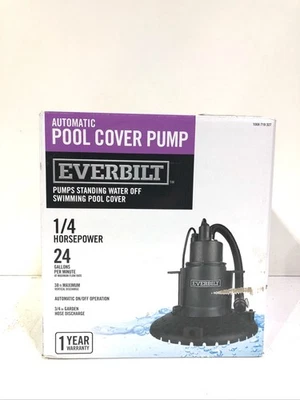 Everbilt 1/4 HP Submersible Pool Cover Pump HDPCP25 SEALED - Image 1 of 4