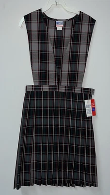 Lote de 2 Uniformes Escolares Royal Park Plaid 52 Jumpers ¡Nuevo! talla 14 Santísima Trinidad Foto 1 de 4
