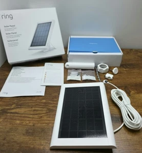 Ring Solarpanel V4 weiß verpackt mit Handbuch und einigen Befestigungen getestet und funktionsfähig - Bild 1 von 15