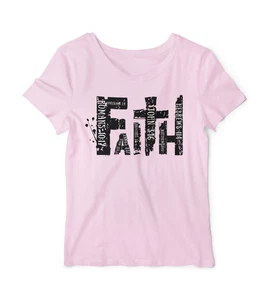 FAITH Classic Graphic T-Shirt, Pink XL - Picture 1 of 3