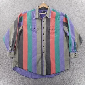 Camisa De Colección Años 90 Wrangler Brushpopper 4X ALTA 20 36 Rodeo Vaquero Western Ropa de Trabajo - Imagen 1 de 20