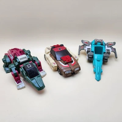 TRANSFORMERS G1 (1986) LOT OF 3 Headmaster SKULLCRUNCHER CHROMEDOME BRAINSTORM - Image 1 of 4