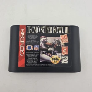Tecmo Super Bowl III 3: Final Edition - Nur Spiel - Sega Genesis - tatsächlich getestet - Bild 1 von 15