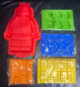 LEGO SAMMLUNG SILIKON BACKFORMEN NEU NIE BENUTZT 4 BIS 11 ZOLL LÄNGE X 5 - Bild 1 von 7