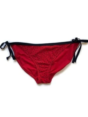 CONVERSE ONE STAR Women's Red Tie Sides Adjustable Bikini Swimwear Bottom L - Image 1 of 3