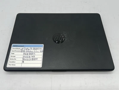 Portátil HP 14-dk1013dx, AMD Athlon Silver 3050U, 2.3GHz, 4GB, 128GB SSD-Sin OS/AC Foto 1 de 4