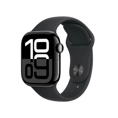 Apple Watch Series 10 42 毫米黑色表壳 GPS S/M 表带 A2997 AppleCARE MID 2026 — 第 1/4 张图片