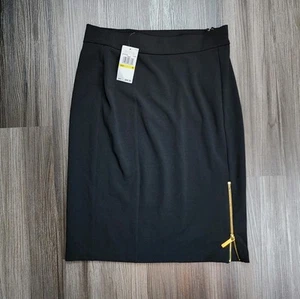 Kors Michael Kors Black Jersery Skirt Size Medium NWT - Picture 1 of 6