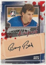 2011-12 ITG Enforcers Autographs #ABB Barry Beck In The Game
