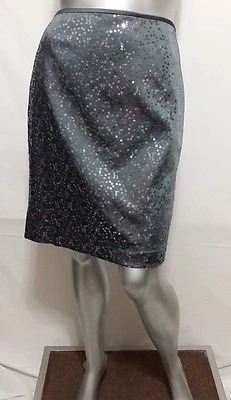 NWT Women Alex Marie OCCASION SEQUINED SKIRT Size 10 Silver/grey tone "BRITT" - Image 1 of 4