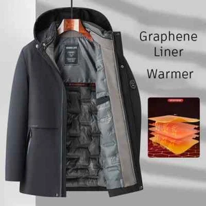 Para hombres Invierno Medio Largo Abrigo Chaqueta Abrigo Chaqueta de Negocios Para Hombre Invierno - Imagen 1 de 22