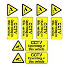 CCTV OPERATING IN THIS VEHICLE Self Adhesive STICKERS car taxi bus van