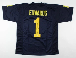 Braylon Edwards Signed Michigan Wolverines Jersey (PSA COA) Browns Pro Bowl WR - Picture 1 of 6