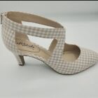Life Stride Women's Giovanna 2 Pump NWOB Natural Gingham Size 9.5