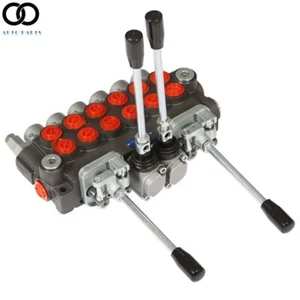 6 Spool 11 GPM Hydraulic Backhoe Directional Control Valve With 2 Joysticks - Picture 1 of 10