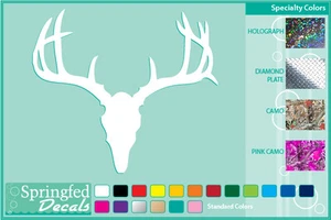 DEER SKULL cut vinyl decal #2 car truck window Hunting sticker Deer Hunt - Bild 1 von 1
