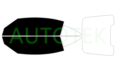 Película precortada tinte de ventanas delanteras de dos puertas para Chrysler Crossfire cupé 2004-2008 Foto 1 de 4