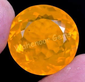 Natural Orange Opal 31.10 Ct Welo Mexican Unheated Rare Gemstone Certified - Picture 1 of 6