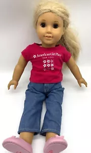 American Girl Puppe 2008 blonde Haare lange braune Augen 53562 18 Zoll Pleasant Co - Bild 1 von 9