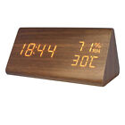 LED Cyfrowy zegar stołowy Budzik radiowy Budzik stołowy Wskaźnik temperatury Wilgotność