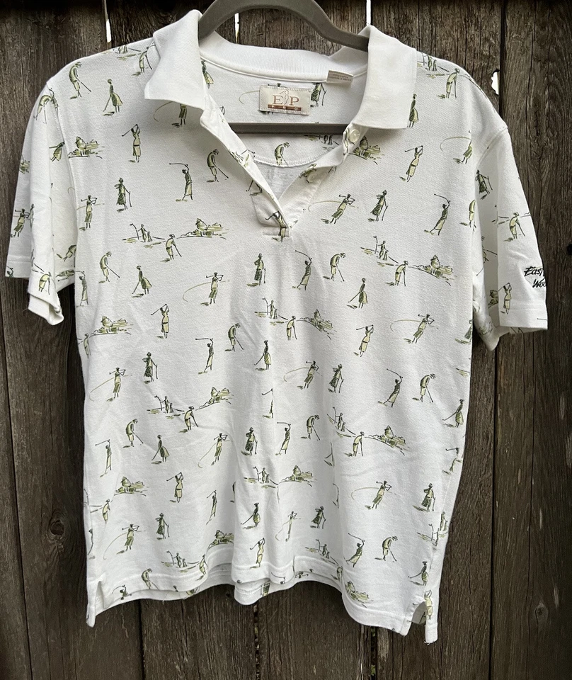 EP Pro Women’s Golf Polo Golfing Ladies Short Sleeve Tour Cotton Vintage - Image 1 of 4