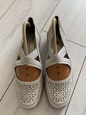 Rieker Shoes Womens Ivory Comfort Anti Stress Elasticated Size UK 6