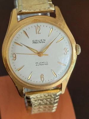 RELOJ PULSERA VERDE ORO ROSA VINTAGE CAL 710 RSS 25 JOYAS AUTOMÁTICO MANTENIMIENTO DEL TIEMPO Foto 1 de 4