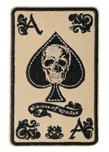 Ace Of Spades Skull Patch | Biker Motorcycle Gang Club Rider Outlaw Punk Logo - Picture 1 of 2