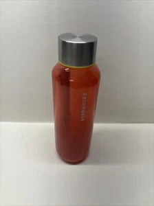 Starbucks Red Ombre Frosted Glass Water Bottle Tumbler 20 oz New - Picture 1 of 3