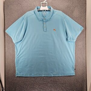 Tommy Bahama Island Zone Men's Size 3XL Polo Short Sleeve Shirt Blue XXXL